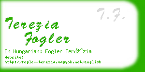terezia fogler business card